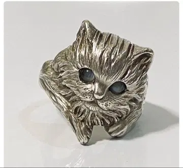 실버 925 빈티지 캣츠아이 고양이 반지