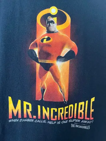 디즈니 픽사 빈티지 미스터 인크레더블 T셔츠 L 사이즈