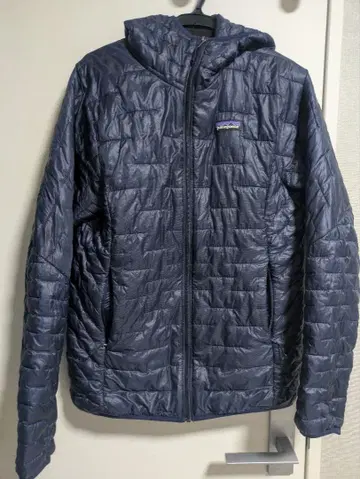 파타고니아 네이비 마이크로 퍼프 후디 S