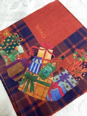 긴자 와코 크리스마스 한정판 손수건 WAKO