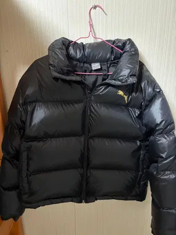 PUMA 블랙 다운 자켓 아시아 사이즈