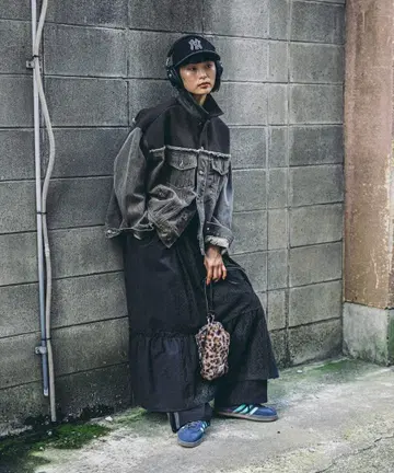 nikoand.. 니코앤드 레이스 패치워크 맥시 스커트 새상품