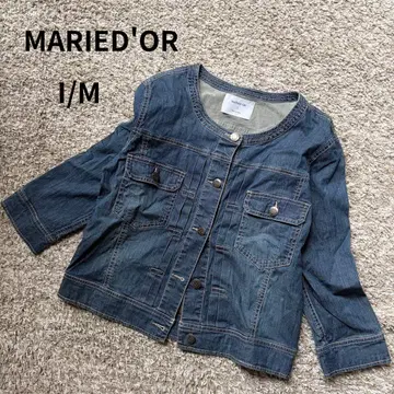 [ 새상품급 ] MARIED'OR 노카라 데님 자켓 스트레치 G 자켓