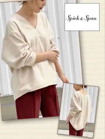 스픽앤스팬 리버 V넥 풀오버