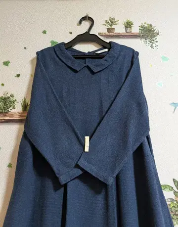 차일드 우먼 셀렉션 기모 A라인 원피스 네이비