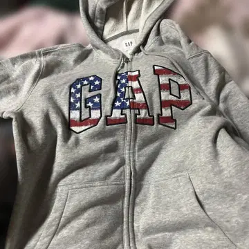 GAP 미국 국기 디자인 후드티 S 사이즈