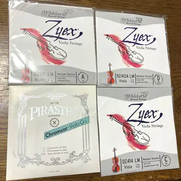 비올라 줄 Zyex,Chromcor ADGC 4종 세트