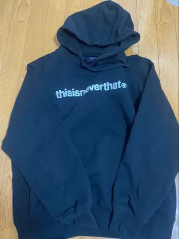 thisisneverthat 블랙 후드티 M