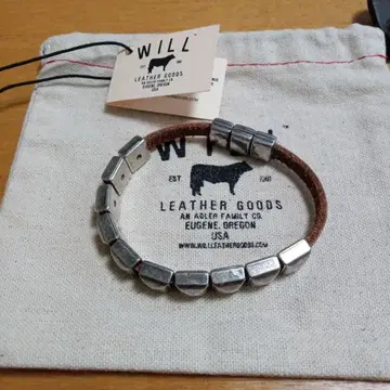 WILL LEATHER GOODS 실버 팔찌 MADE IN USA