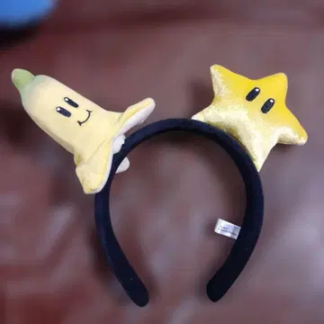 바나나와 별 캐릭터 머리띠