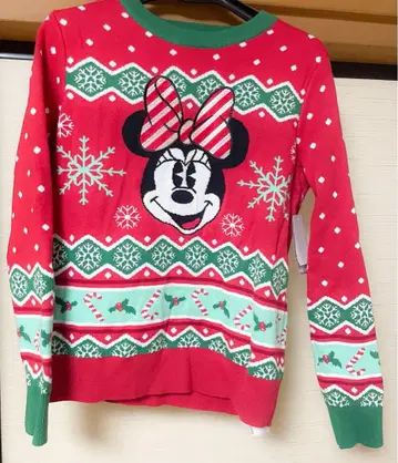 디즈니 미니 크리스마스 스웨터 M 사이즈