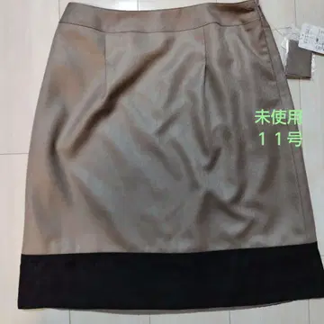 미디 스커트 베이지/블랙 11호