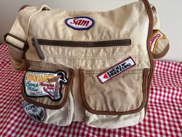 DSQUARED2 숄더백 서핑 베이지 와펜 백