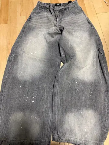 PEOPLESTYLE 빈티지 진 와이드 팬츠