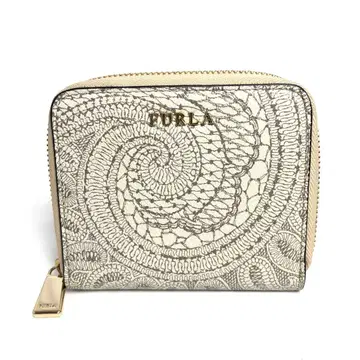 FURLA 훌라 라운드 지퍼 접이식 지갑 컴팩트