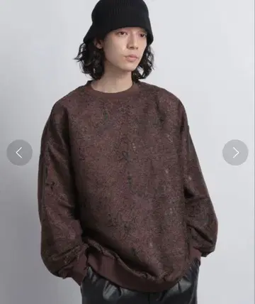 HARE 몰 자카드 페이즐리 맨투맨