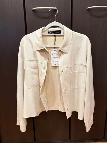 ZARA 아이보리 셔츠 자켓