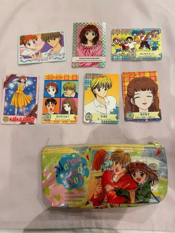 당시 물건 마멀레이드 보이 카드다스 펜 케이스 일괄 헤이세이 레트로