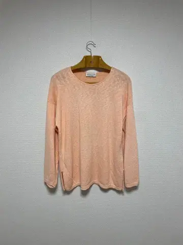 90s USA제 굿 레귤러 코튼 니트 스웨터 살몬 핑크