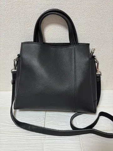 BARCOS 발코스 2way 숄더백 블랙 소가죽