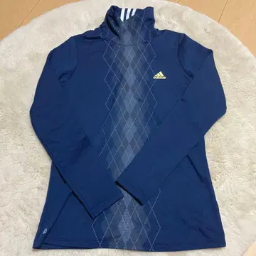 adidas 여성용 하이넥 셔츠 네이비