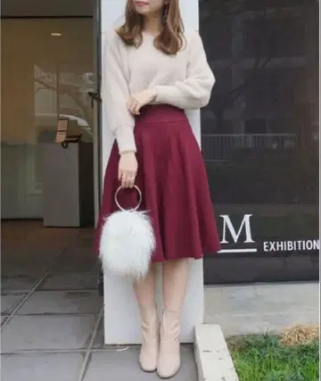 머큐리 듀오 절개 니트 원피스