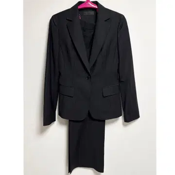 ICB 블랙 스트라이프 자켓 팬츠 수트 세트 M 4