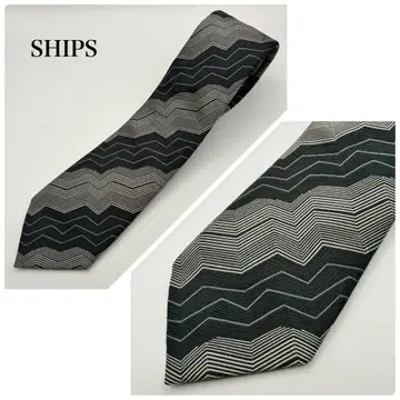 SHIPS 쉽스 자카드 지그재그 넥타이