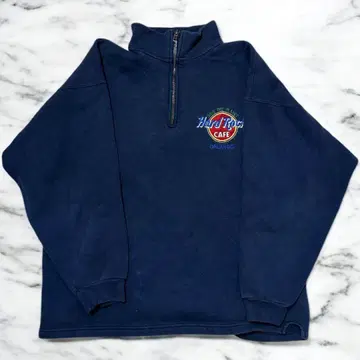 하드 록 카페 네이비 트레이닝복