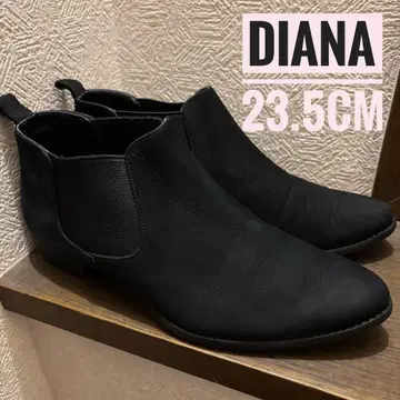 새상품급 Diana 사이드 고어 부츠 23.5cm 블랙