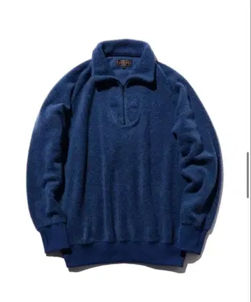 [ BEAMS PLUS ] 밀리터리 하프 지퍼 플리스/XL