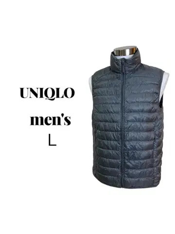 UNIQLO 유니클로 울트라 라이트 다운 베스트 그레이 남성용 L