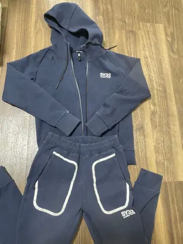 SY32 풀 집업 후드티 스웨트 팬츠 세트/신조 착용/MS 사이즈