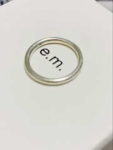 e.m. [ ZOZOTOWN 한정판 ] thin 반지 S 핑키링 1호