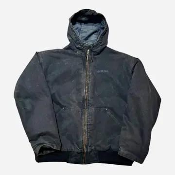 [ Pacific Trail ] 블랙 후드 부착 덕 자켓