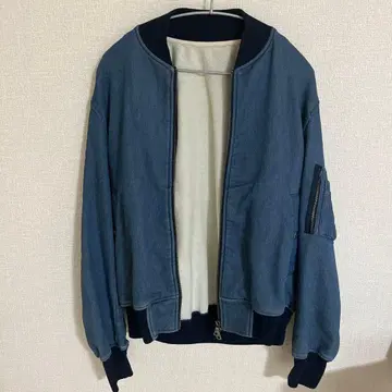 SHIPS JET BLUE 데님 블루 MA-1 블루종 M