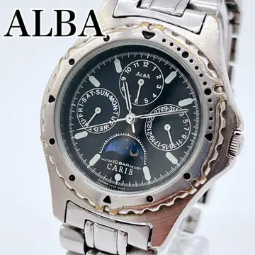 레어 SEIKO 세이코 ALBA 알바 문페이즈 작동 succes