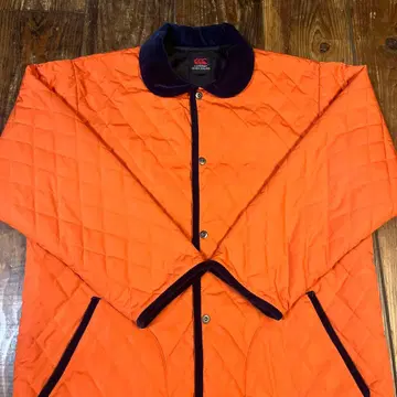 새상품급 Canterbury 오렌지 퀼팅 자켓