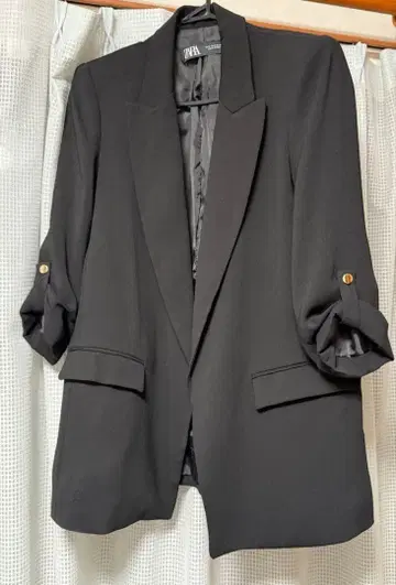 ZARA 여성용 아우터 자켓 블랙 사이즈 S