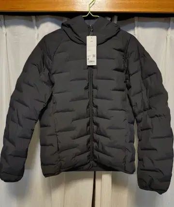 UNIQLO 퍼프 테크 후드티 블랙 [ M ]