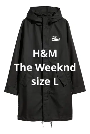 컨디션 최상 H&M The Weeknd 콜라보 트렌치코트 블랙 L