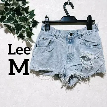 Lee 데님 숏팬츠 [ M ] 라이트 블루 데미지 가공