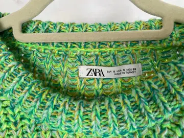 ZARA 남성용 S 사이즈 컬러풀 니트 새상품급 거의 미사용 자라