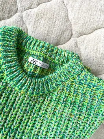 ZARA 남성용 S 사이즈 컬러풀 니트 새상품급 거의 미사용 자라