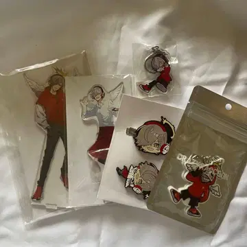 CR 달마이즈고트 아크릴 스탠드 헤어 클립 아크릴 키링