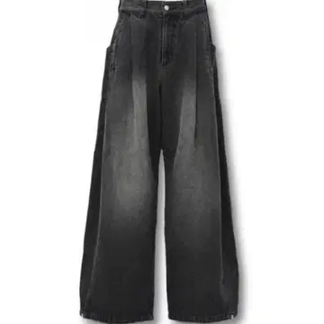 [ CS ] 사이드턱 드레이프 데님 팬츠