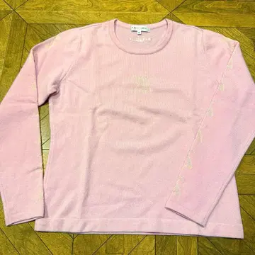 LEONARD 핑크 캐시미어 니트 스웨터 40 사이즈