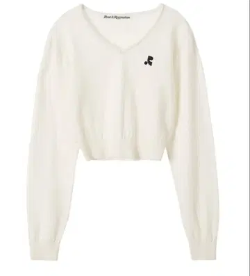 Rest & Recreation V넥 크롭 스웨터