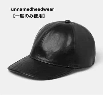 unnamedheadwear LEATHER CAP 가죽 캡 블랙