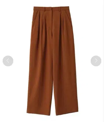 CLANE 베이직 택 팬츠 브라운